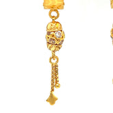 22K Gold Opulent CZ Huggie Earrings